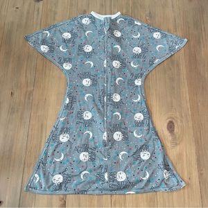 Zipadee-Zip | Good Night & Sleep Tight Gray Wearable Blanket Size 6-12M Baby